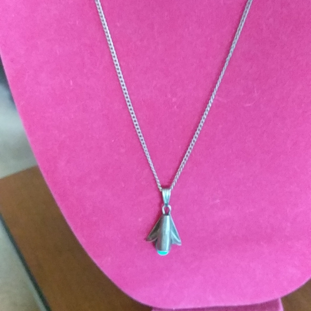 SS and Turquoise Necklace - Picture 4 of 4